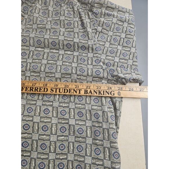 Woolrich Flannel Mens XL Fishing Print Button Down Long Sleeve Shirt - Picture 5 of 6